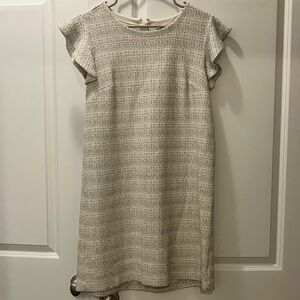 Comfy and lightweight LOFT cream shift dress